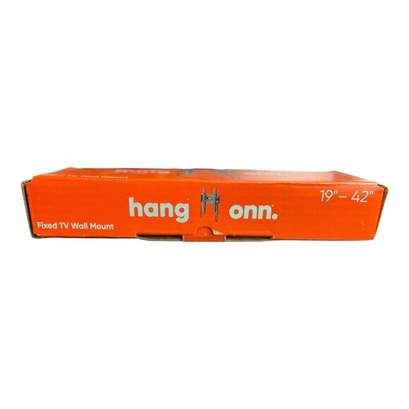 New Hang Onn Fixed TV Wall Mount 19" to 42" Holds Up To 100lbs - Picture 1 of 5